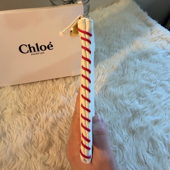 Chloe Cream and Red Mini Bag - Picture 5 of 9